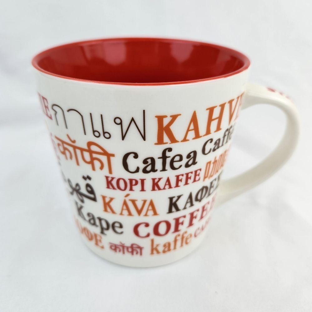 ☕️Starbucks 2008 Ivory International Languages Oversized 16oz Coffee Mug